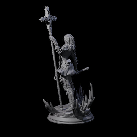 Starborn Human Cleric Miniature for Dungeons and Dragons, Pathfinder or other TTRPGs