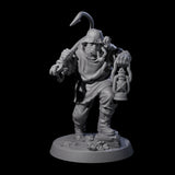 Staring Human Fisherman Miniature for Dungeons and Dragons, Pathfinder or other TTRPGs