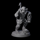 Staring Human Fisherman Miniature for Dungeons and Dragons, Pathfinder or other TTRPGs