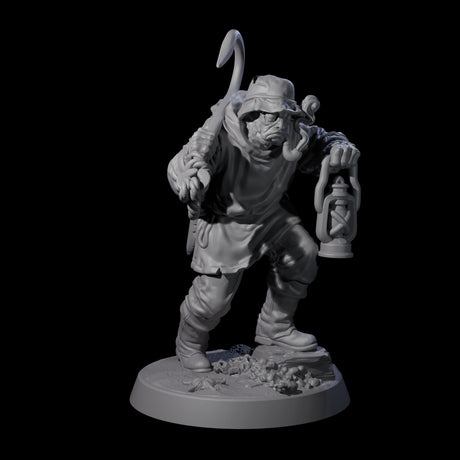 Staring Human Fisherman Miniature for Dungeons and Dragons, Pathfinder or other TTRPGs