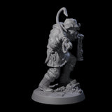 Staring Human Fisherman Miniature for Dungeons and Dragons, Pathfinder or other TTRPGs