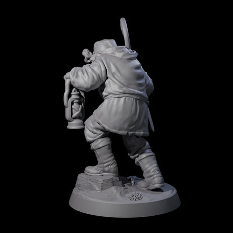 Staring Human Fisherman Miniature for Dungeons and Dragons, Pathfinder or other TTRPGs