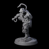 Staring Human Fisherman Miniature for Dungeons and Dragons, Pathfinder or other TTRPGs