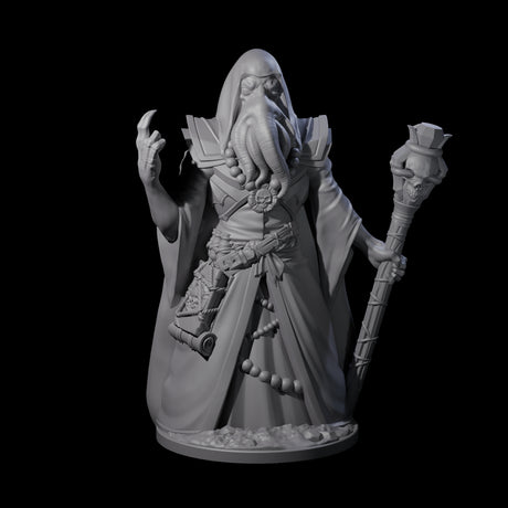 Staring Mind Flayer Arcanist Miniature for Dungeons and Dragons, Pathfinder or other TTRPGs