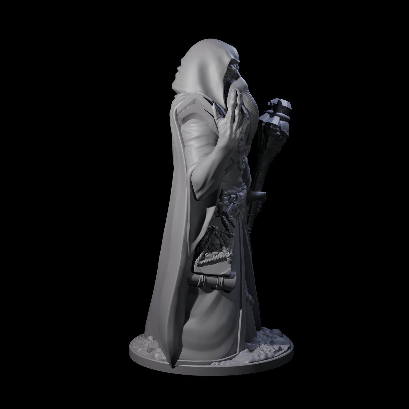 Staring Mind Flayer Arcanist Miniature for Dungeons and Dragons, Pathfinder or other TTRPGs