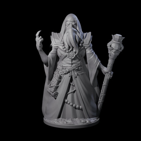 Staring Mind Flayer Arcanist Miniature for Dungeons and Dragons, Pathfinder or other TTRPGs