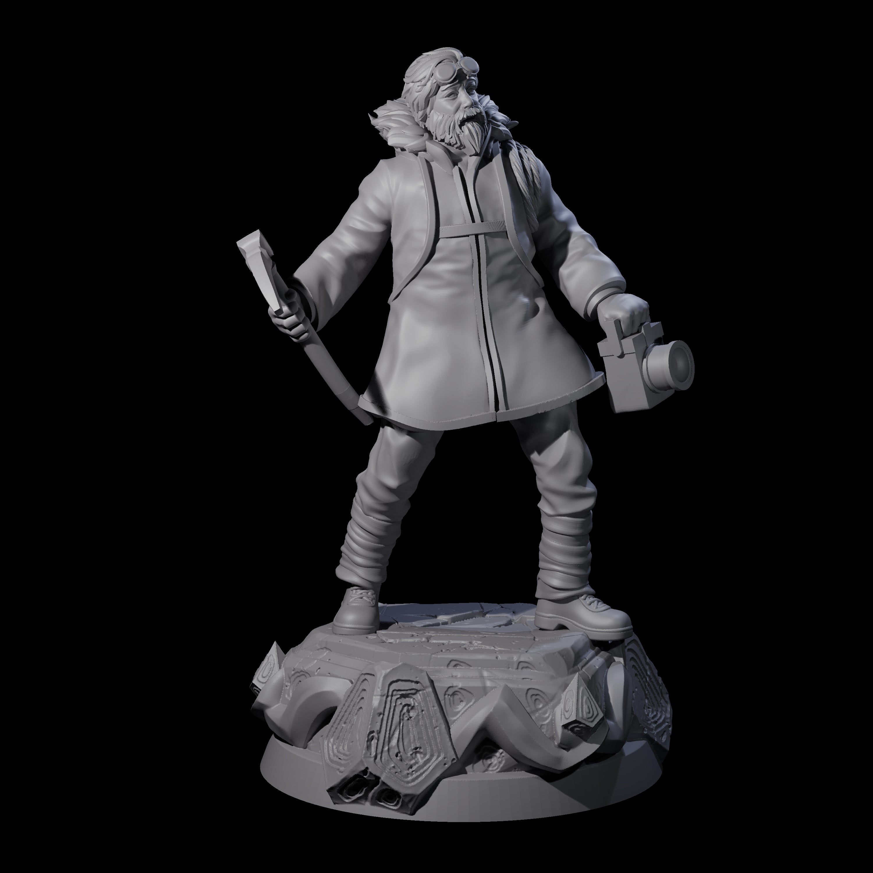 Starled Human Investigator Miniature for Dungeons and Dragons, Pathfinder or other TTRPGs