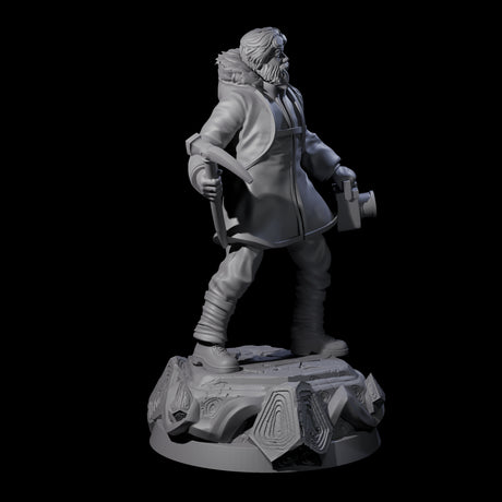 Starled Human Investigator Miniature for Dungeons and Dragons, Pathfinder or other TTRPGs
