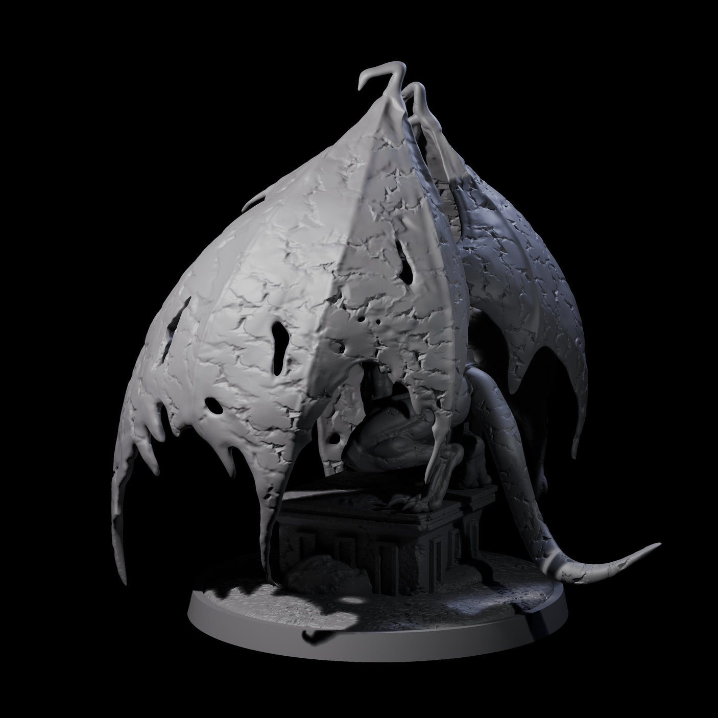 Static Gargoyle A Miniature for Dungeons and Dragons, Pathfinder or other TTRPGs