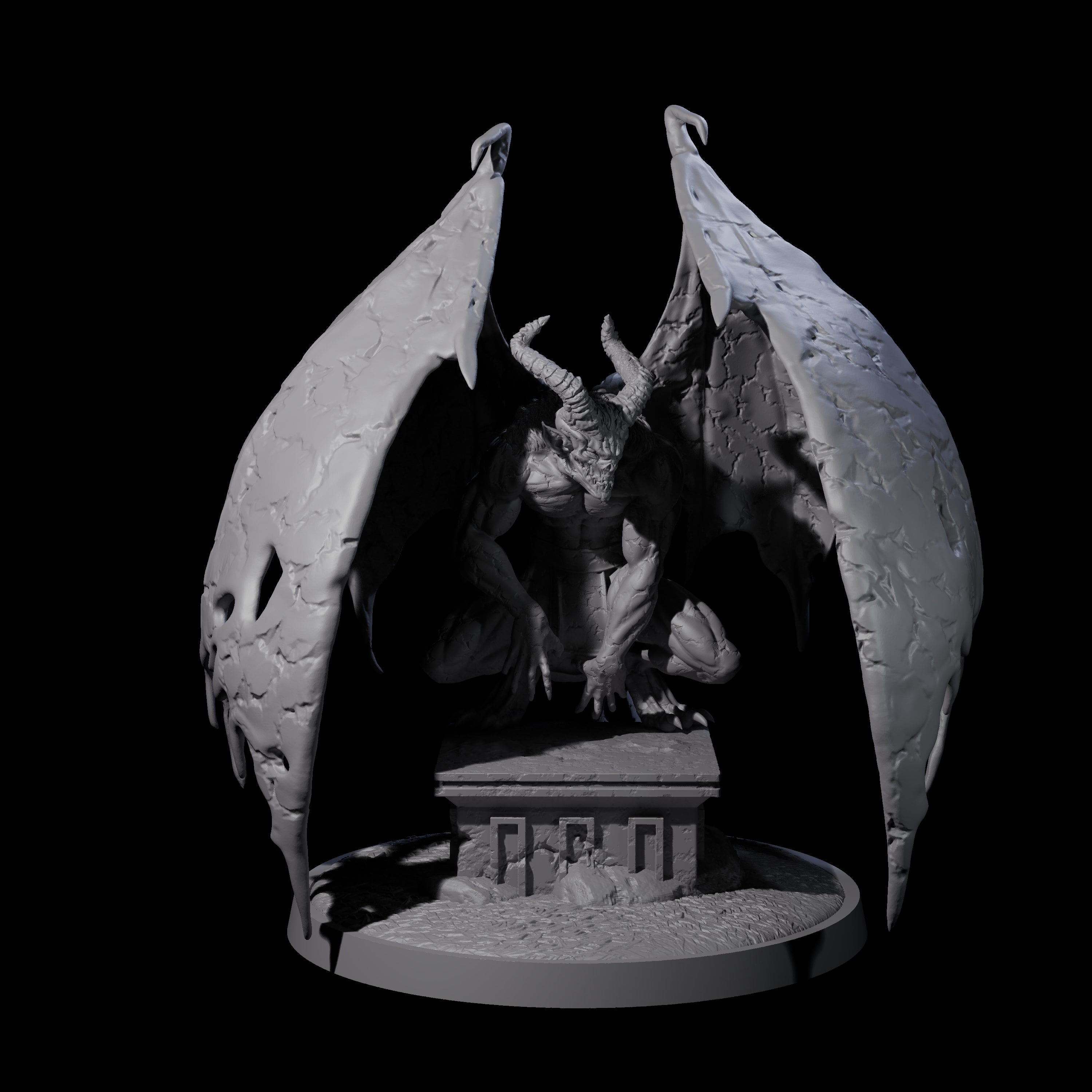Static Gargoyle A Miniature for Dungeons and Dragons, Pathfinder or other TTRPGs