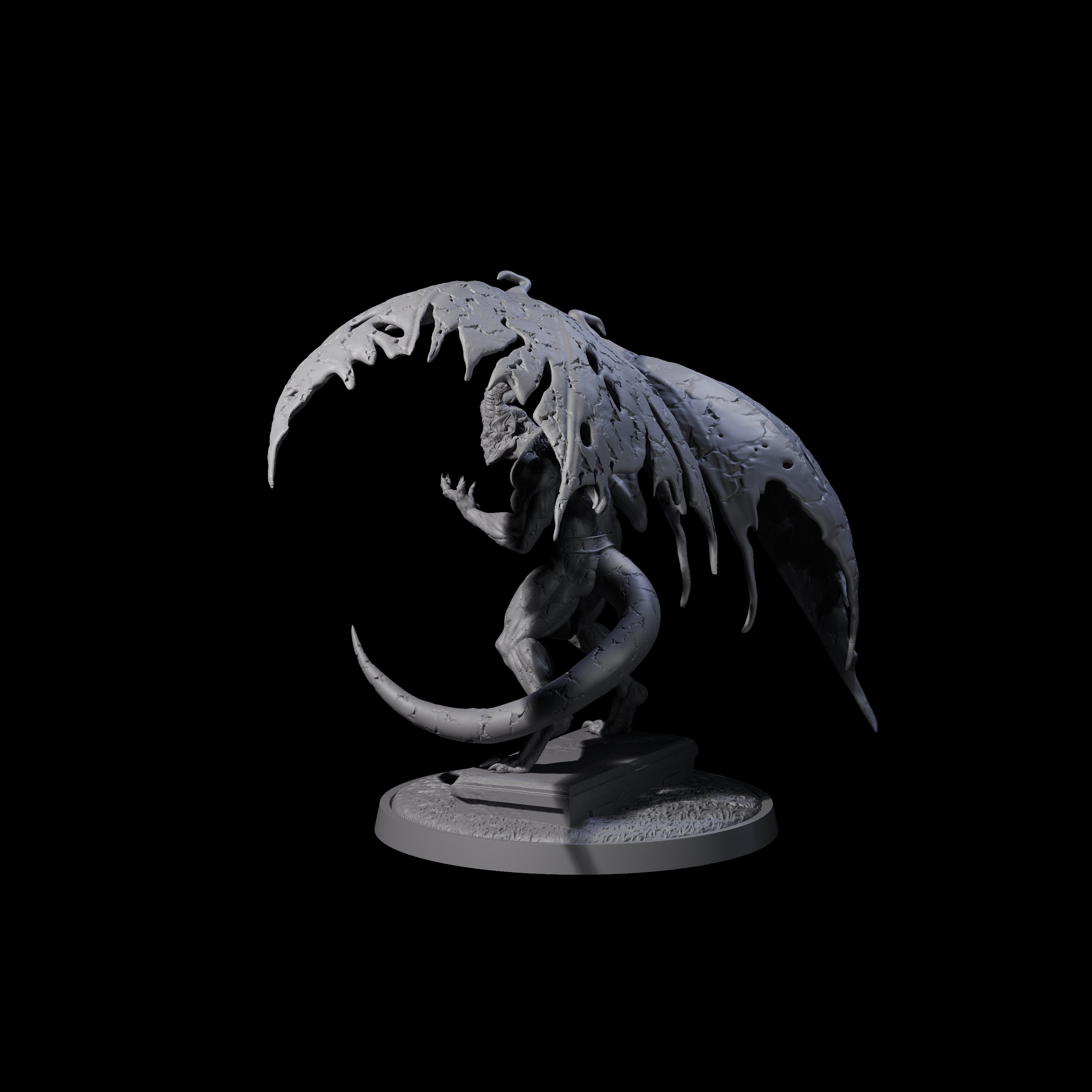 Static Gargoyle B Miniature for Dungeons and Dragons, Pathfinder or other TTRPGs