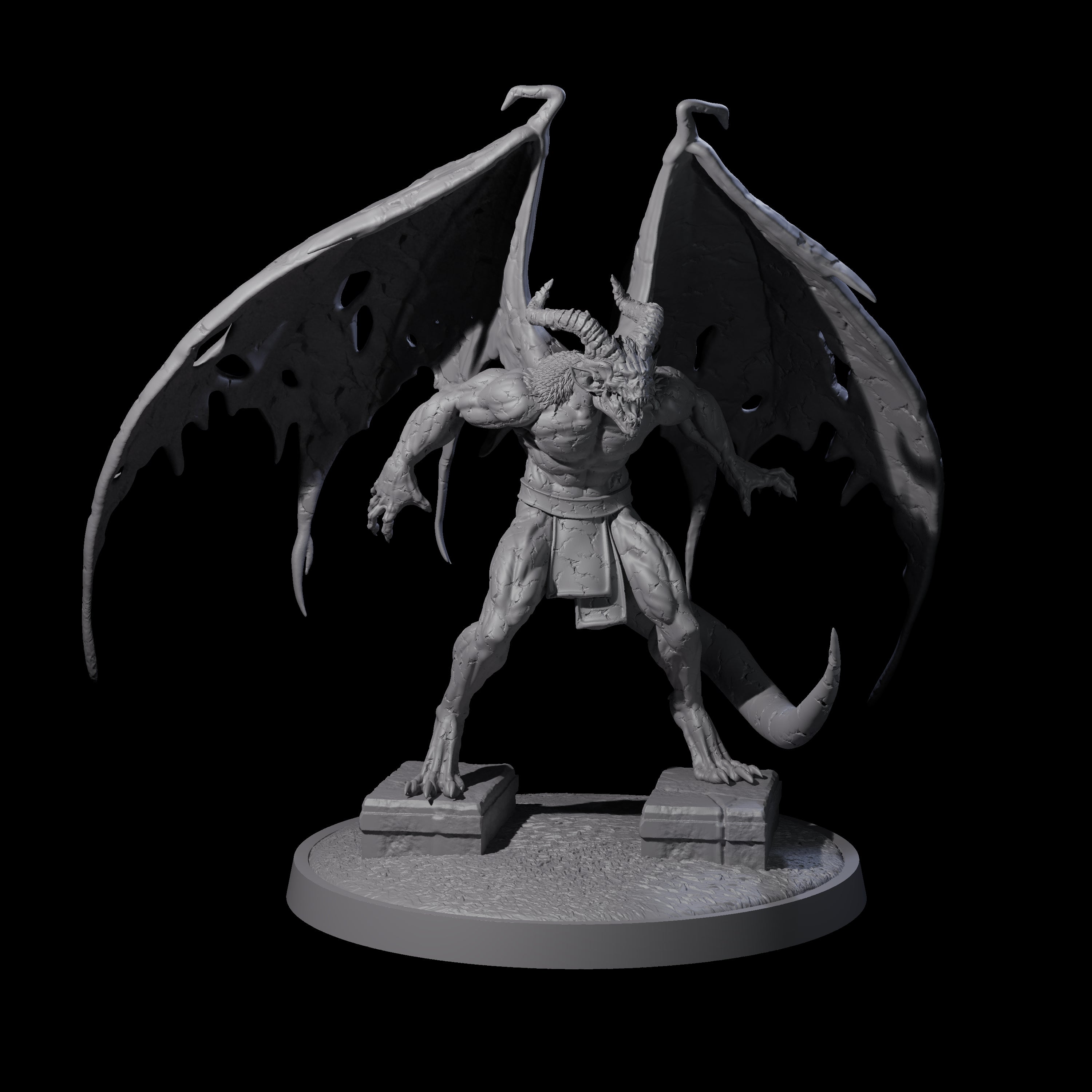 Static Gargoyle C Miniature for Dungeons and Dragons, Pathfinder or other TTRPGs