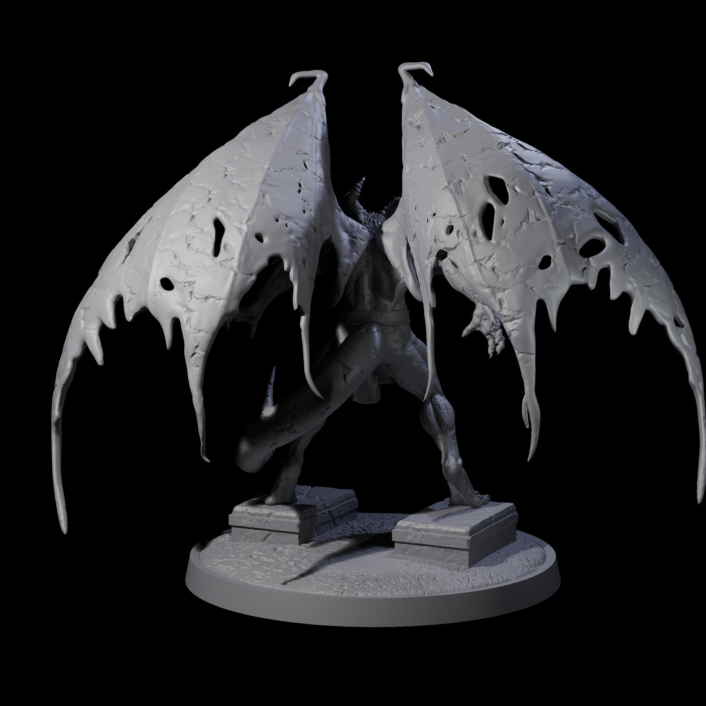 Static Gargoyle C Miniature for Dungeons and Dragons, Pathfinder or other TTRPGs
