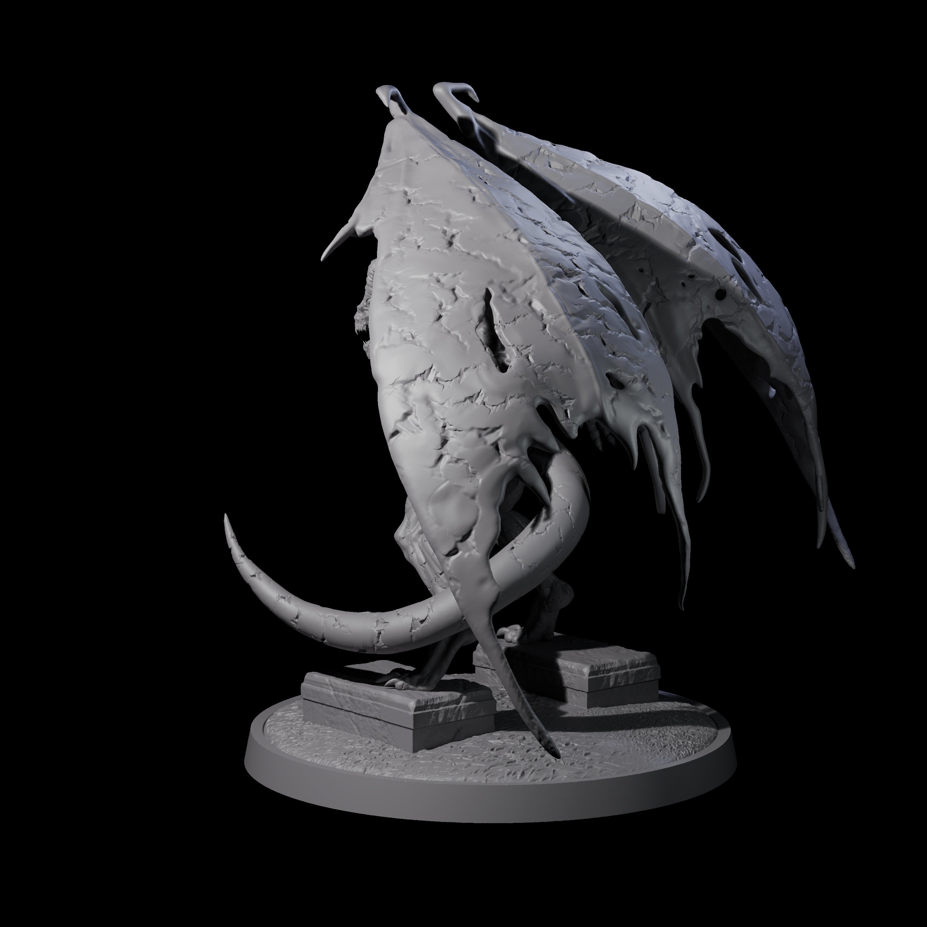Static Gargoyle C Miniature for Dungeons and Dragons, Pathfinder or other TTRPGs