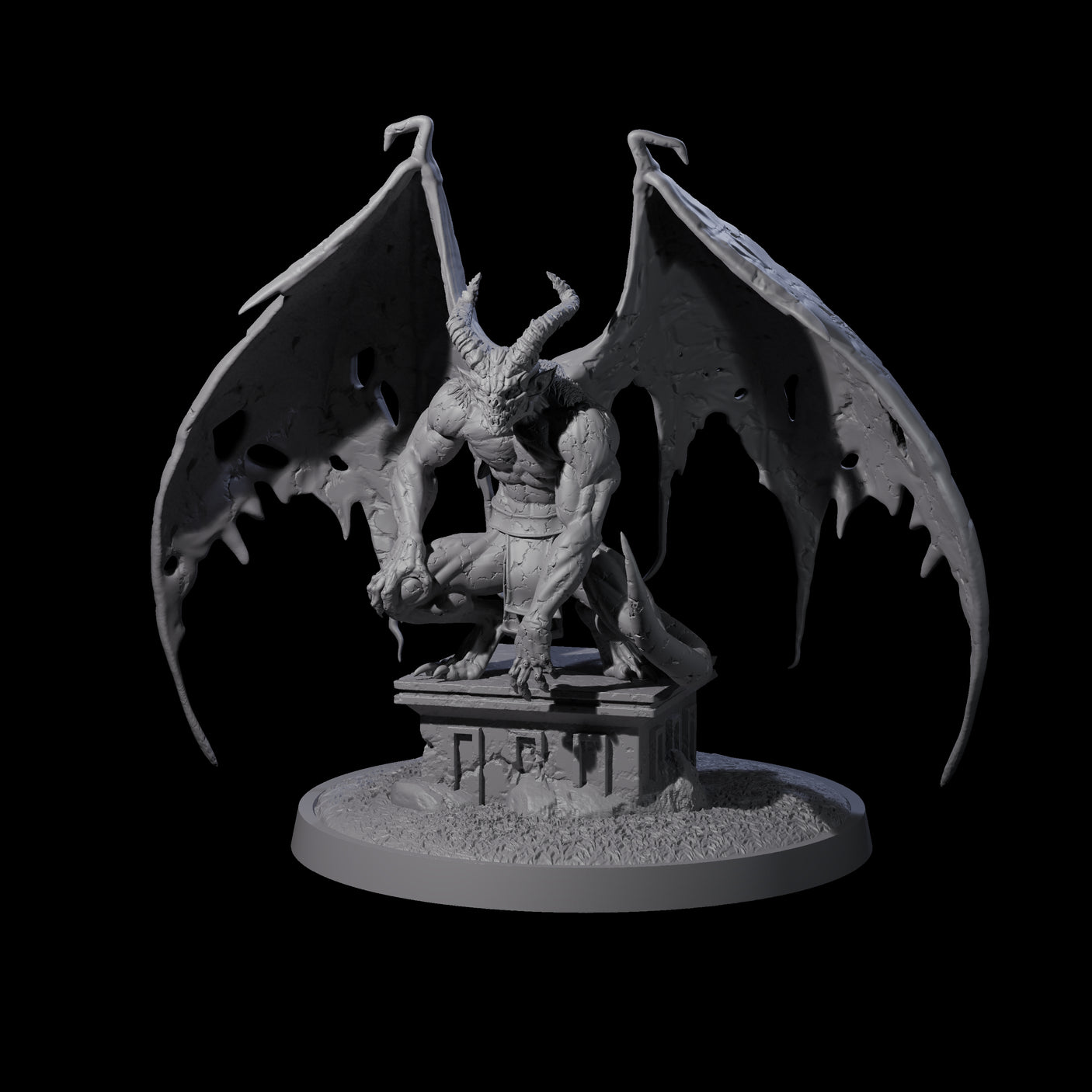 Static Gargoyle D Miniature for Dungeons and Dragons, Pathfinder or other TTRPGs