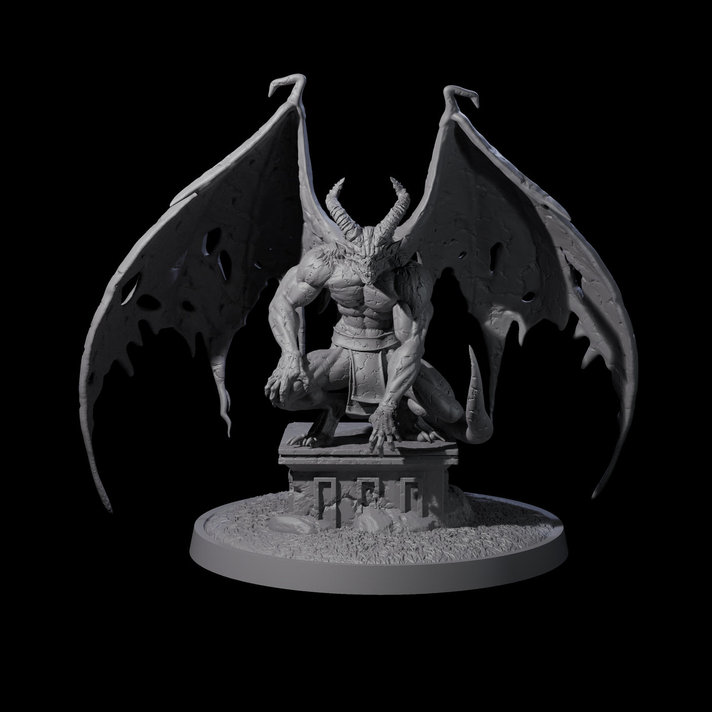 Static Gargoyle D Miniature for Dungeons and Dragons, Pathfinder or other TTRPGs