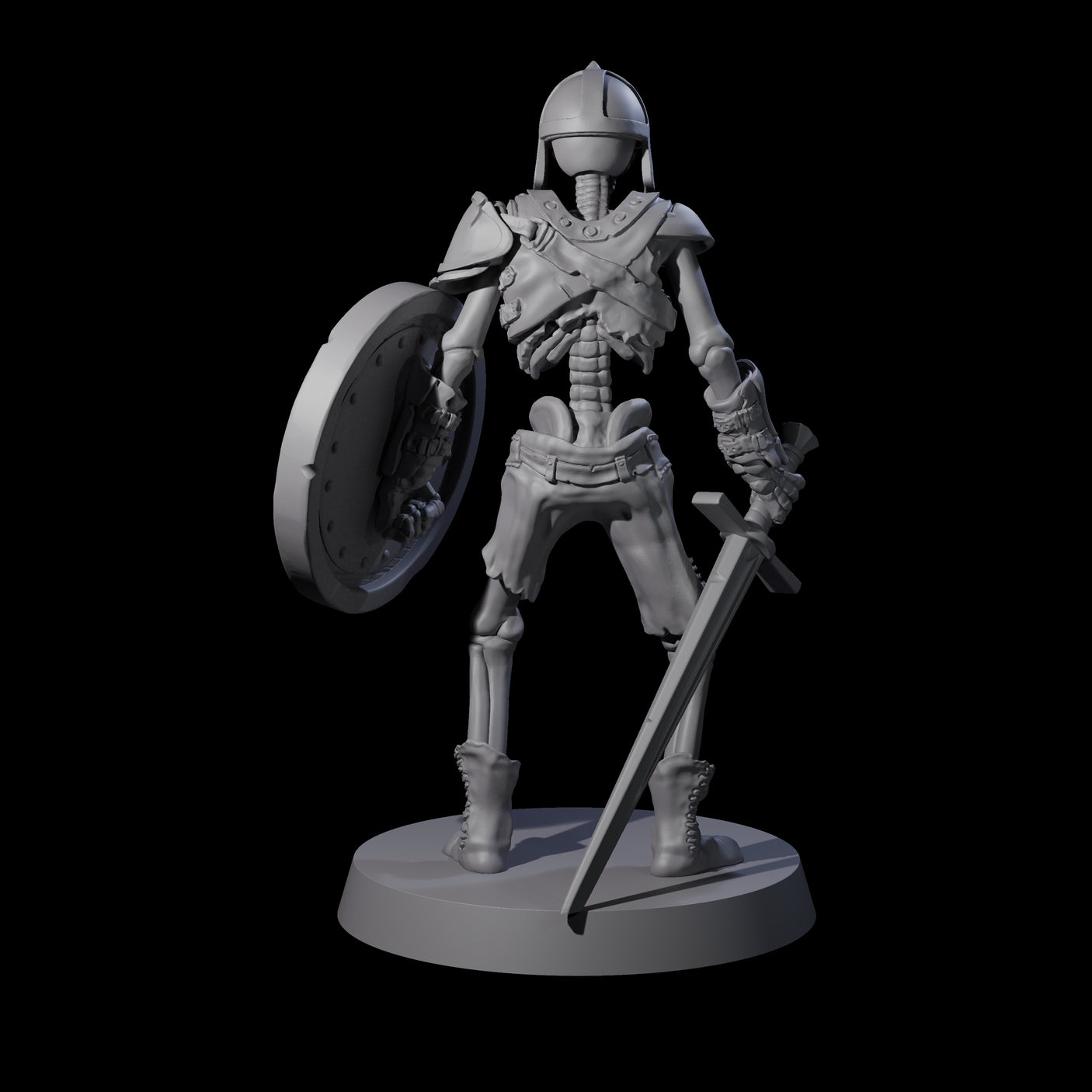 Static Skeleton Miniature for Dungeons and Dragons, Pathfinder or other TTRPGs