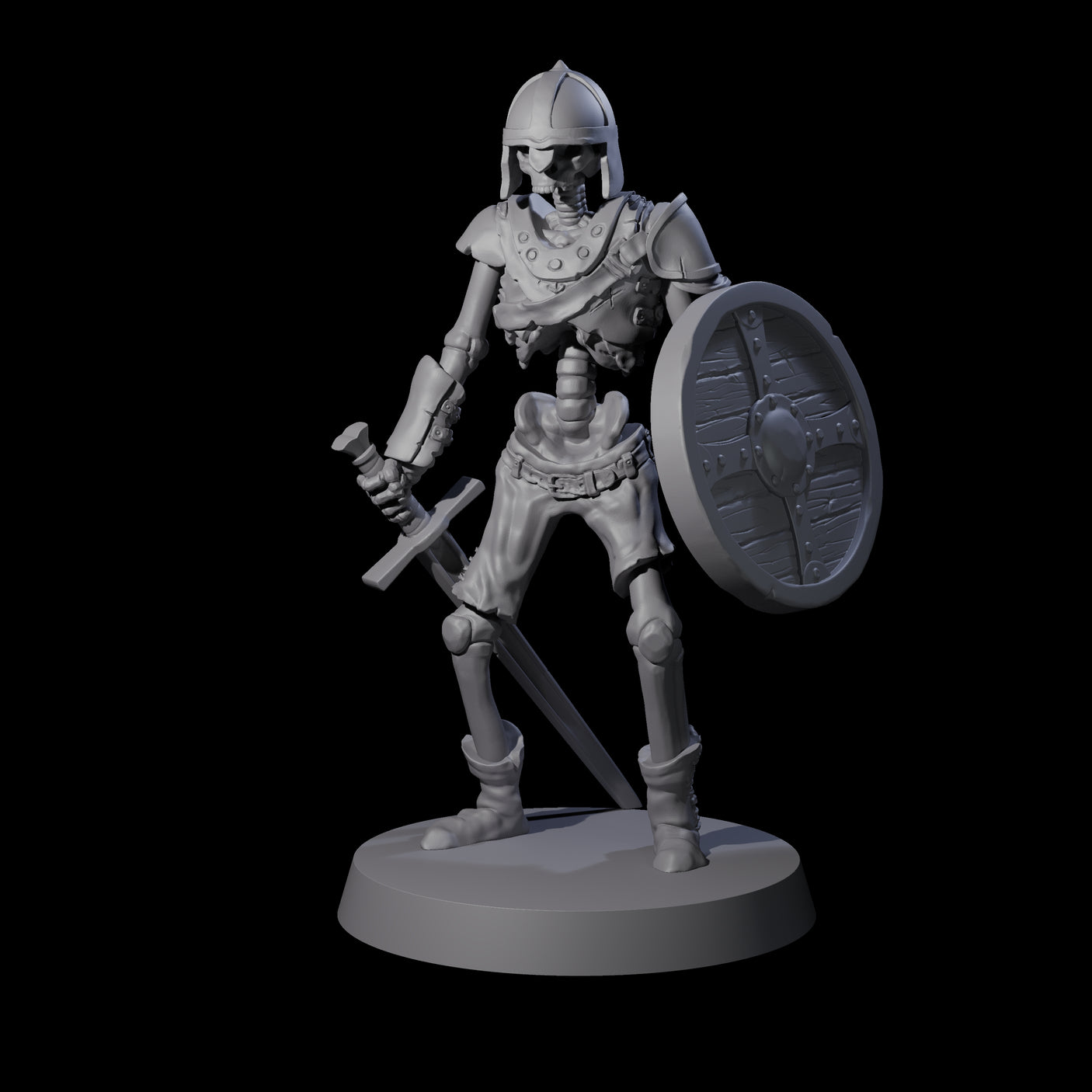 Static Skeleton Miniature for Dungeons and Dragons, Pathfinder or other TTRPGs
