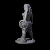 Statuesque Human Amazon Warrior Miniature for Dungeons and Dragons, Pathfinder or other TTRPGs