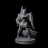 Steadfast Armoured Fighter Miniature for Dungeons and Dragons, Pathfinder or other TTRPGs