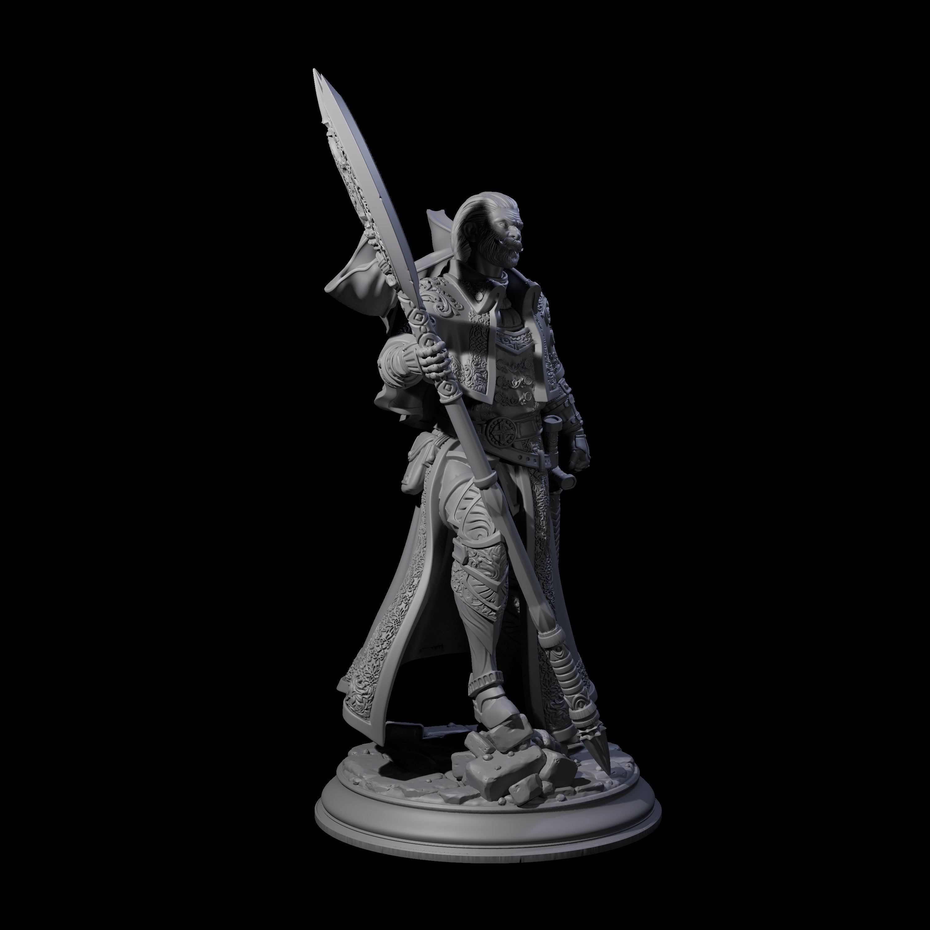 Steadfast Champion Miniature for Dungeons and Dragons, Pathfinder or other TTRPGs