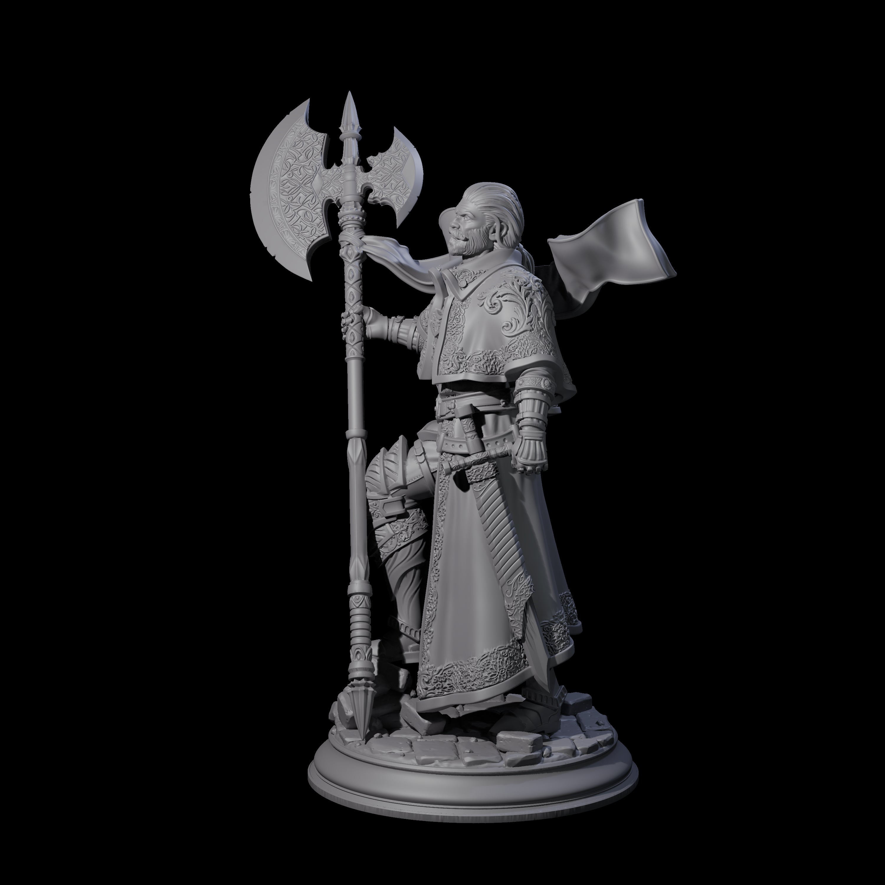 Steadfast Champion Miniature for Dungeons and Dragons, Pathfinder or other TTRPGs
