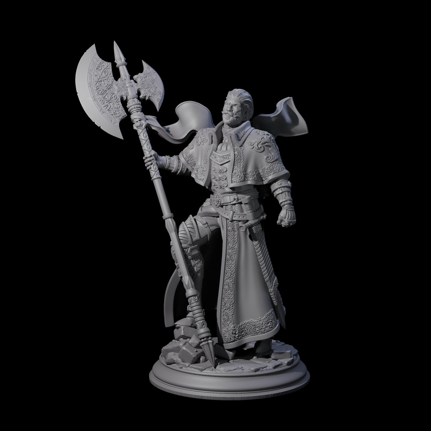 Steadfast Champion Miniature for Dungeons and Dragons, Pathfinder or other TTRPGs