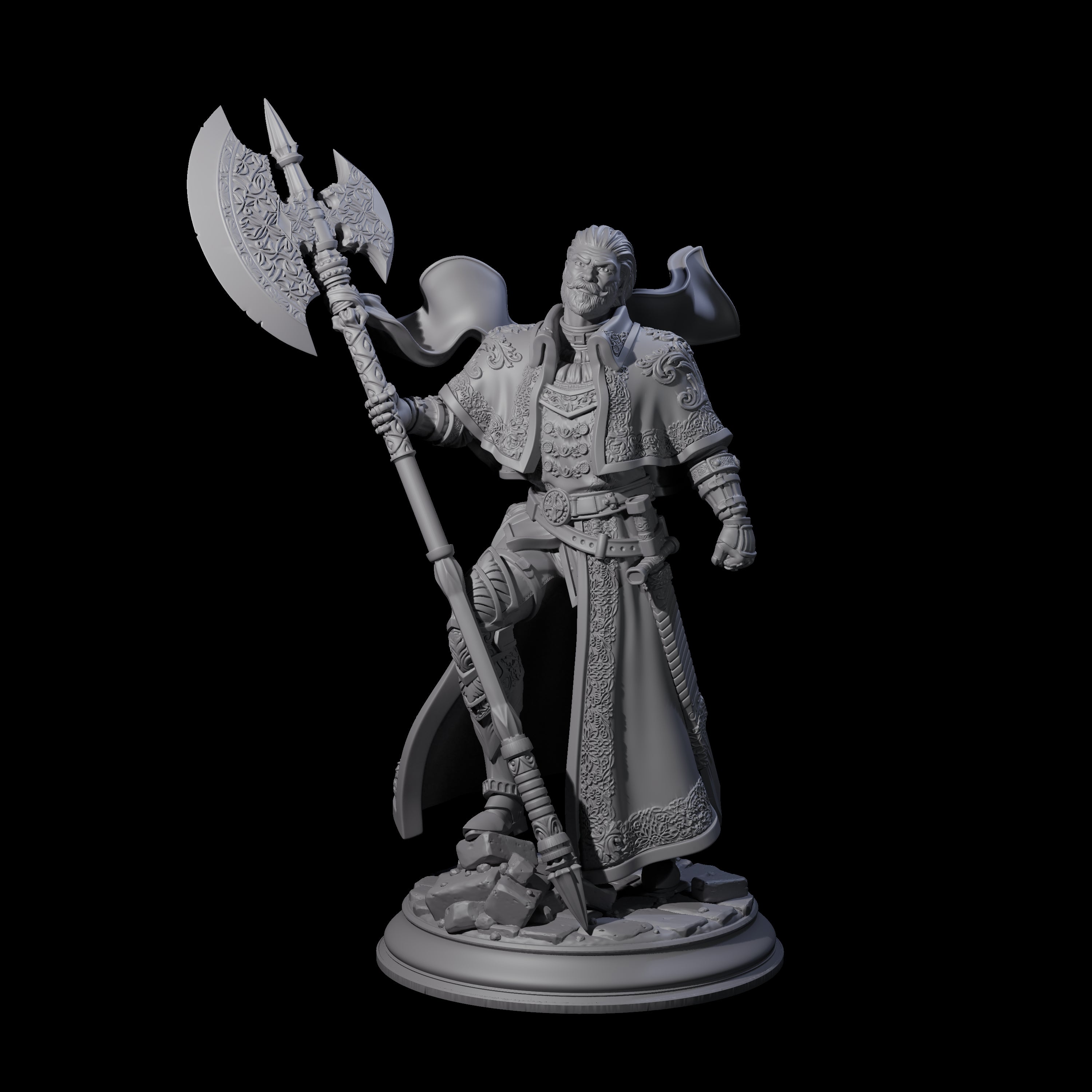 Steadfast Champion Miniature for Dungeons and Dragons, Pathfinder or other TTRPGs