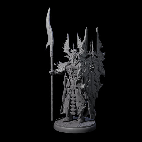 Steadfast Dark Elf Guard A Miniature for Dungeons and Dragons, Pathfinder or other TTRPGs