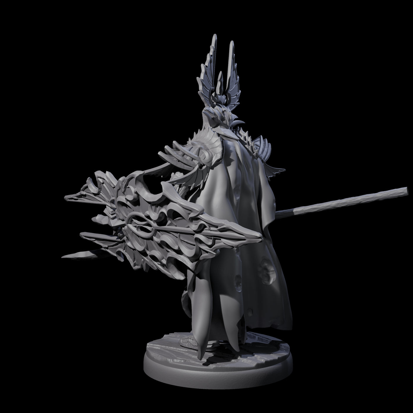 Steadfast Dark Elf Guard B Miniature for Dungeons and Dragons, Pathfinder or other TTRPGs