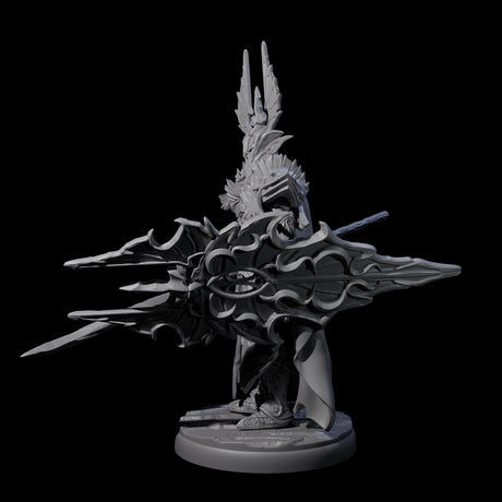 Steadfast Dark Elf Guard B Miniature for Dungeons and Dragons, Pathfinder or other TTRPGs