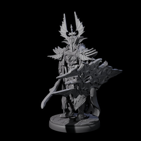 Steadfast Dark Elf Guard B Miniature for Dungeons and Dragons, Pathfinder or other TTRPGs