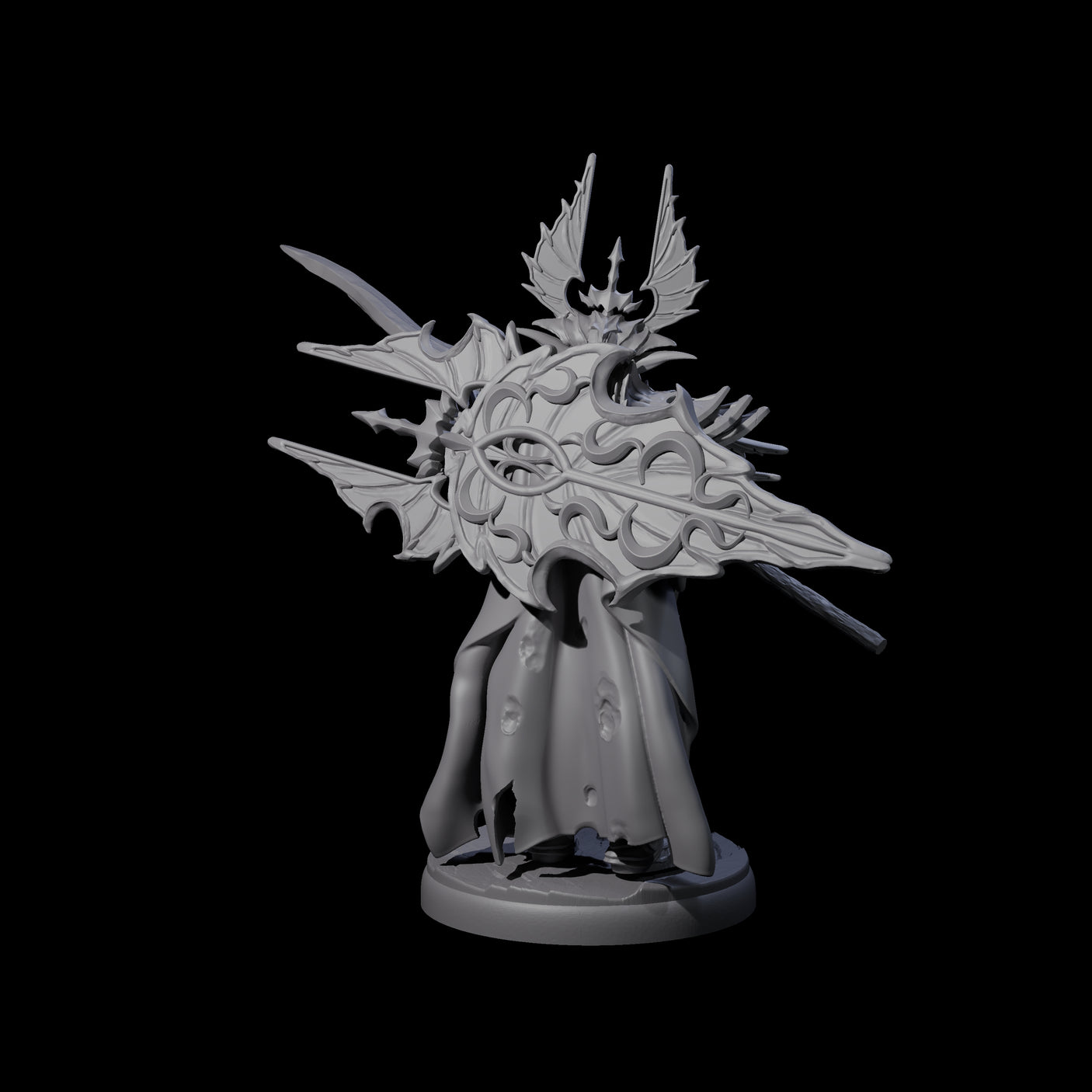 Steadfast Dark Elf Guard C Miniature for Dungeons and Dragons, Pathfinder or other TTRPGs