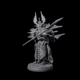 Steadfast Dark Elf Guard C Miniature for Dungeons and Dragons, Pathfinder or other TTRPGs