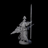 Steadfast Dark Elf Guard Commander Miniature for Dungeons and Dragons, Pathfinder or other TTRPGs