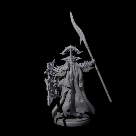 Steadfast Dark Elf Guard Commander Miniature for Dungeons and Dragons, Pathfinder or other TTRPGs