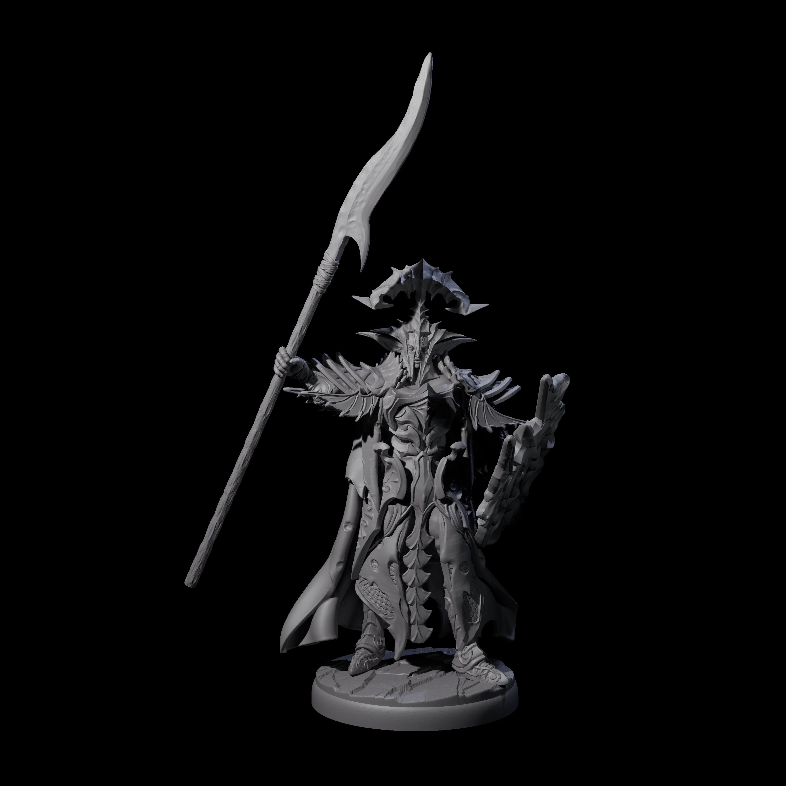 Steadfast Dark Elf Guard Company Miniature for Dungeons and Dragons, Pathfinder or other TTRPGs