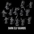 Steadfast Dark Elf Guard Company Miniature for Dungeons and Dragons, Pathfinder or other TTRPGs