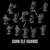 Steadfast Dark Elf Guard Company Miniature for Dungeons and Dragons, Pathfinder or other TTRPGs