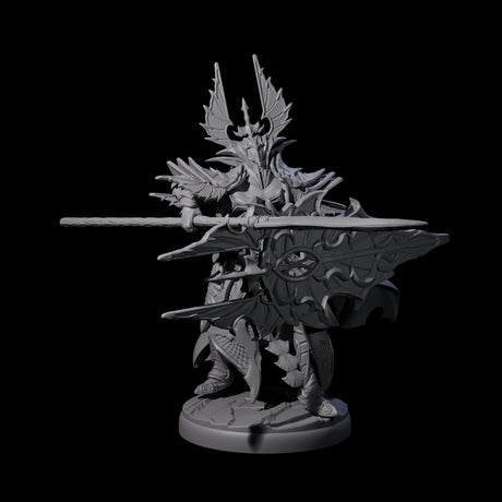 Steadfast Dark Elf Guard D Miniature for Dungeons and Dragons, Pathfinder or other TTRPGs