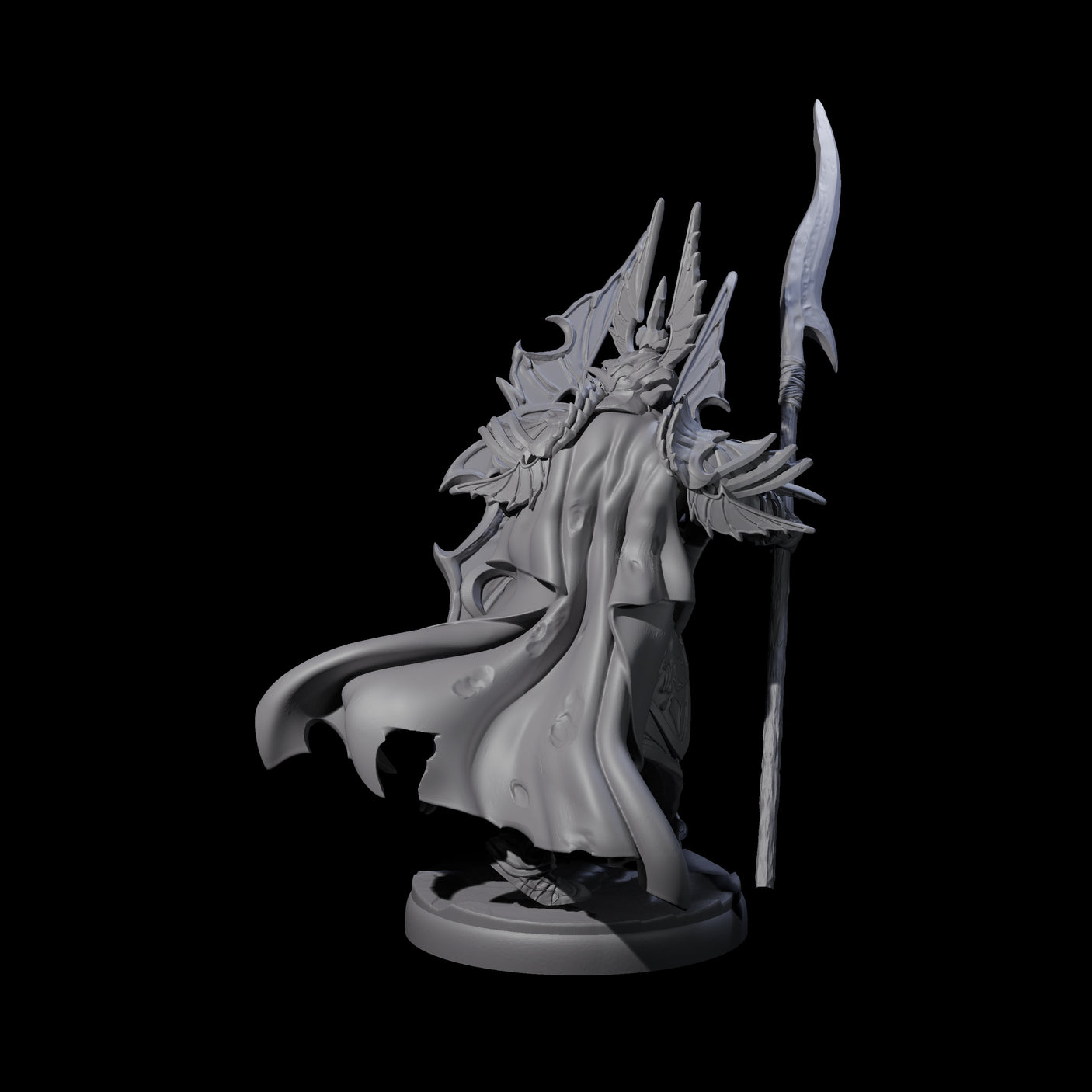 Steadfast Dark Elf Guard E Miniature for Dungeons and Dragons, Pathfinder or other TTRPGs