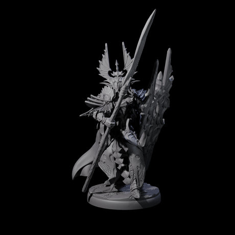 Steadfast Dark Elf Guard E Miniature for Dungeons and Dragons, Pathfinder or other TTRPGs