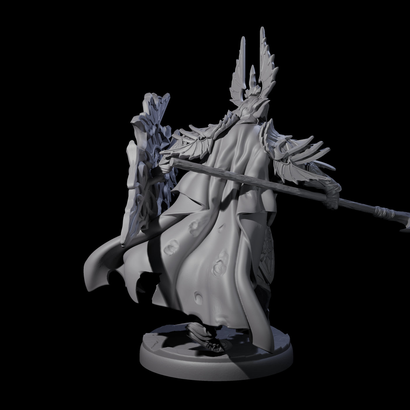 Steadfast Dark Elf Guard F Miniature for Dungeons and Dragons, Pathfinder or other TTRPGs