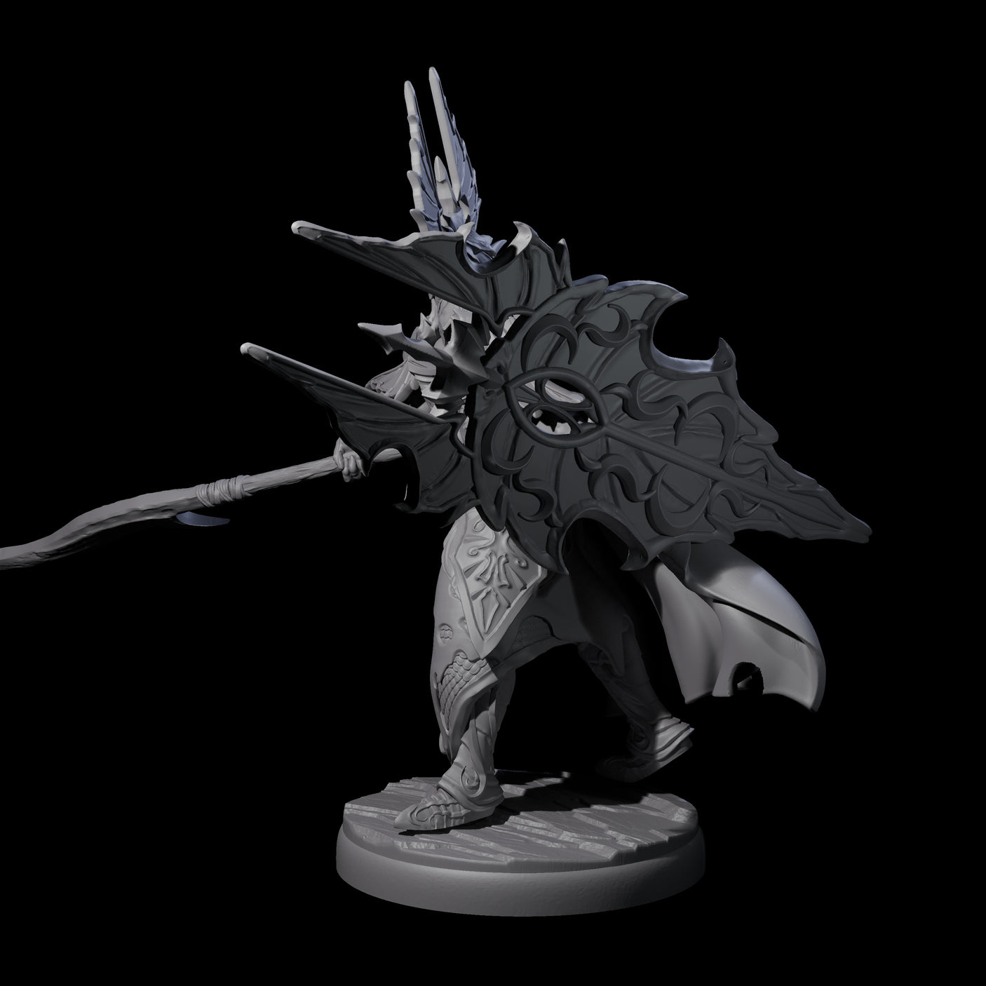 Steadfast Dark Elf Guard F Miniature for Dungeons and Dragons, Pathfinder or other TTRPGs