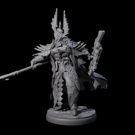 Steadfast Dark Elf Guard F Miniature for Dungeons and Dragons, Pathfinder or other TTRPGs