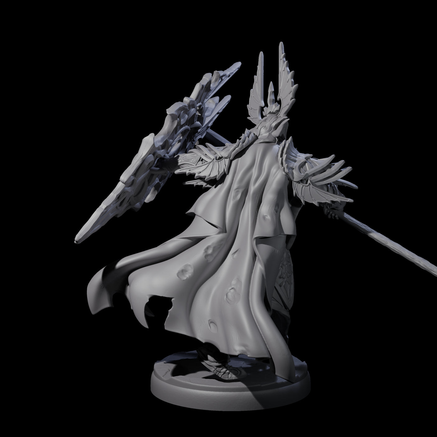 Steadfast Dark Elf Guard G Miniature for Dungeons and Dragons, Pathfinder or other TTRPGs