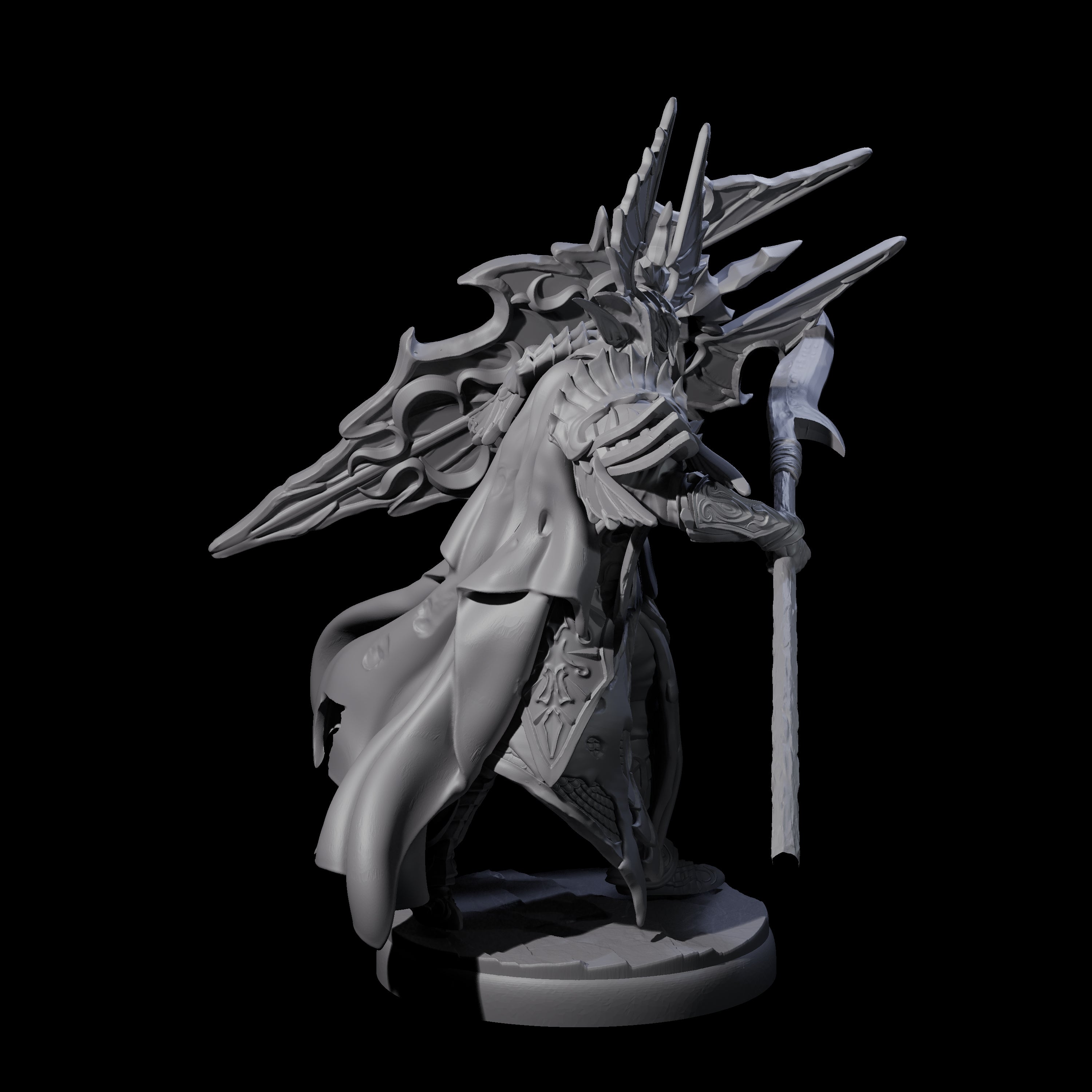 Steadfast Dark Elf Guard G Miniature for Dungeons and Dragons, Pathfinder or other TTRPGs