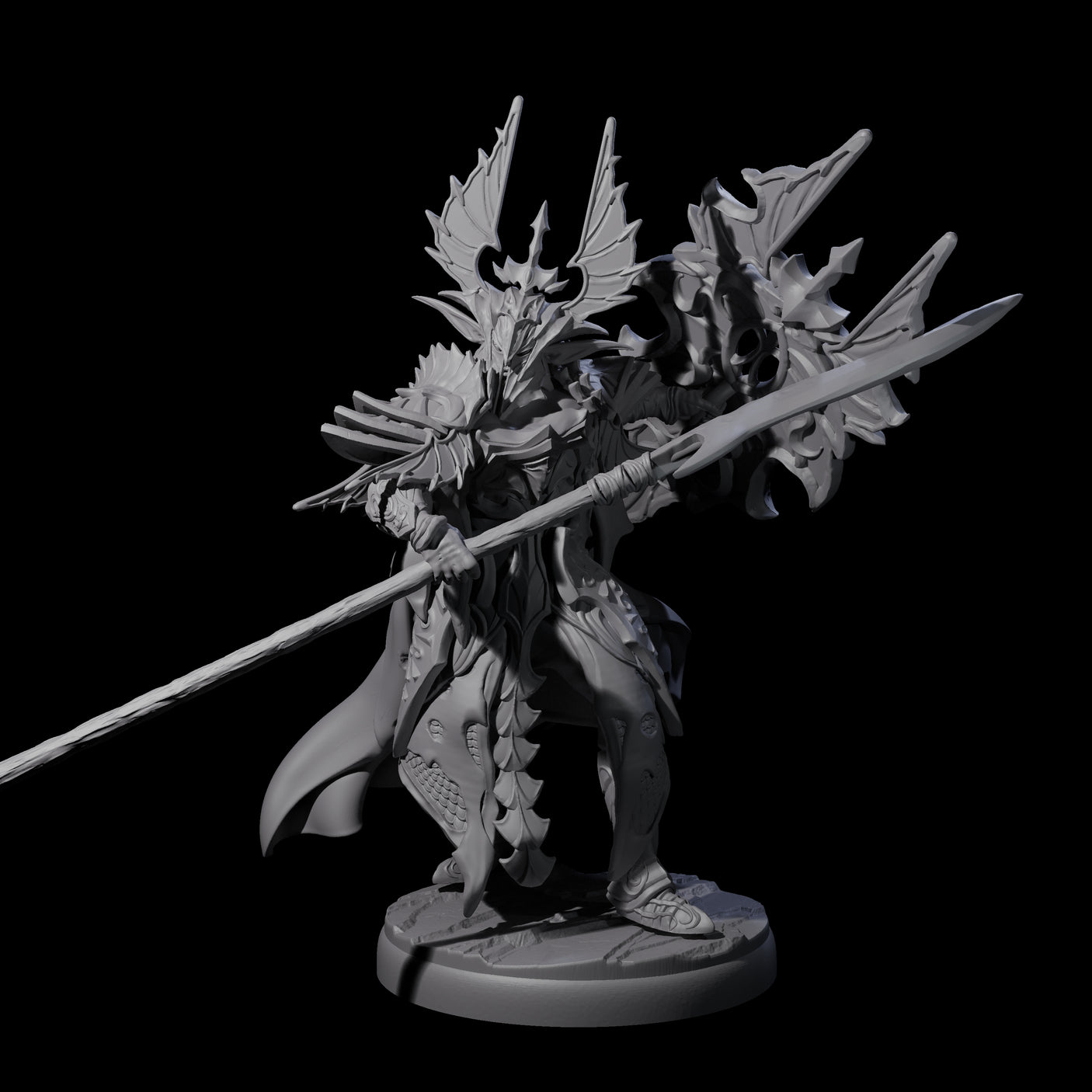 Steadfast Dark Elf Guard G Miniature for Dungeons and Dragons, Pathfinder or other TTRPGs