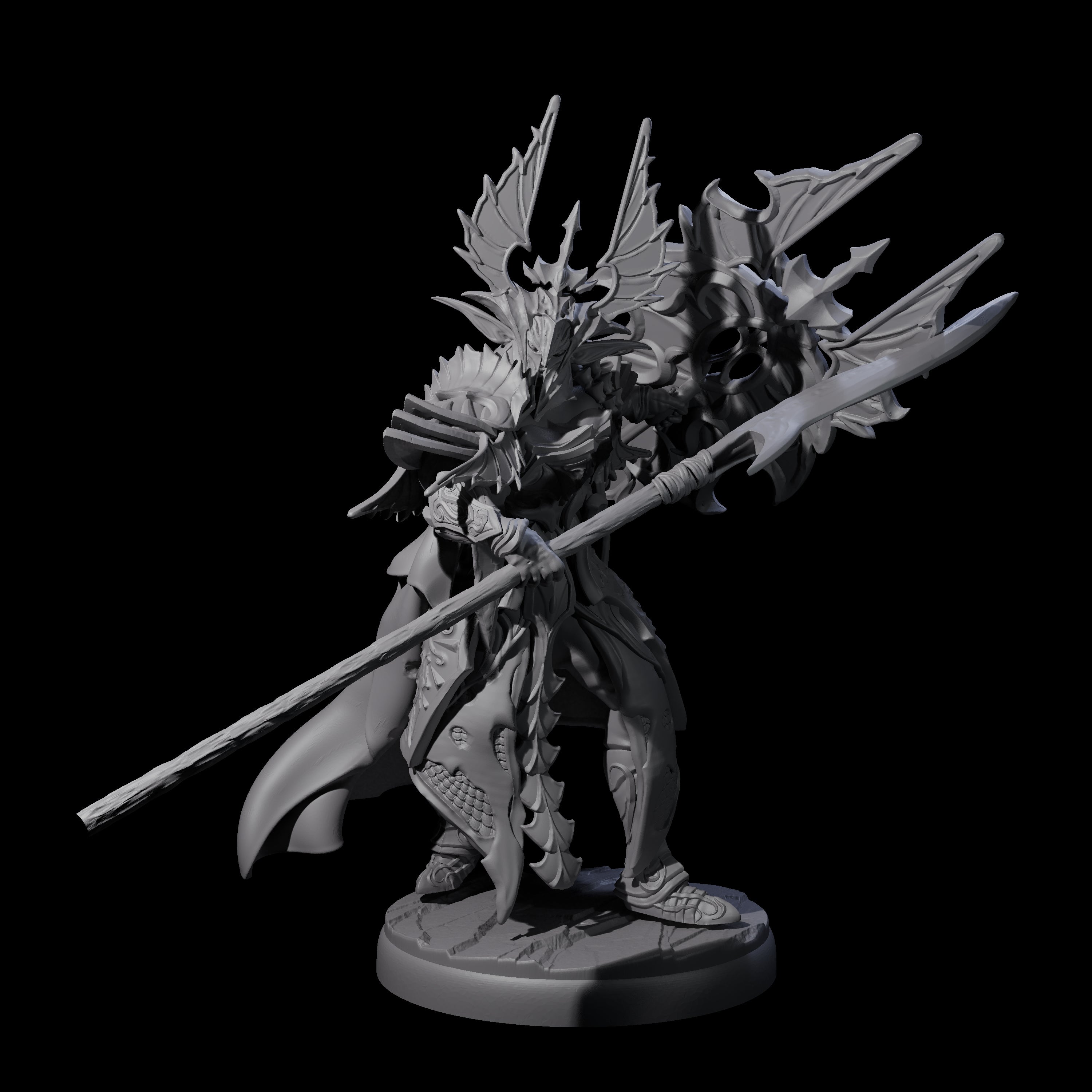 Steadfast Dark Elf Guard G Miniature for Dungeons and Dragons, Pathfinder or other TTRPGs