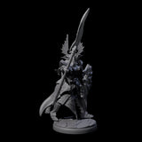 Steadfast Dark Elf Guard H Miniature for Dungeons and Dragons, Pathfinder or other TTRPGs